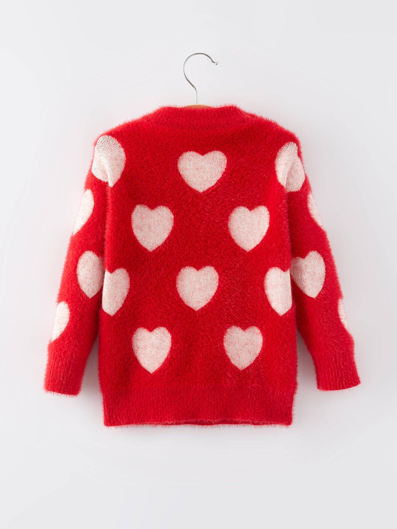 Valentine's Day Girls Pullover Heart Sweater