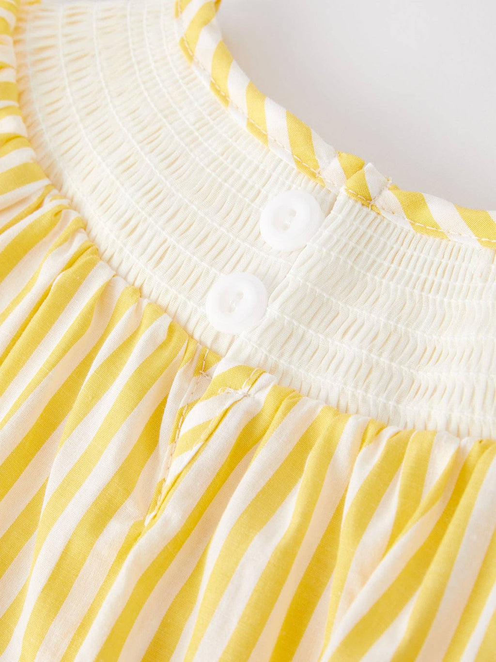 Easter Chick Florals Embroidery Girls Yellow Dress