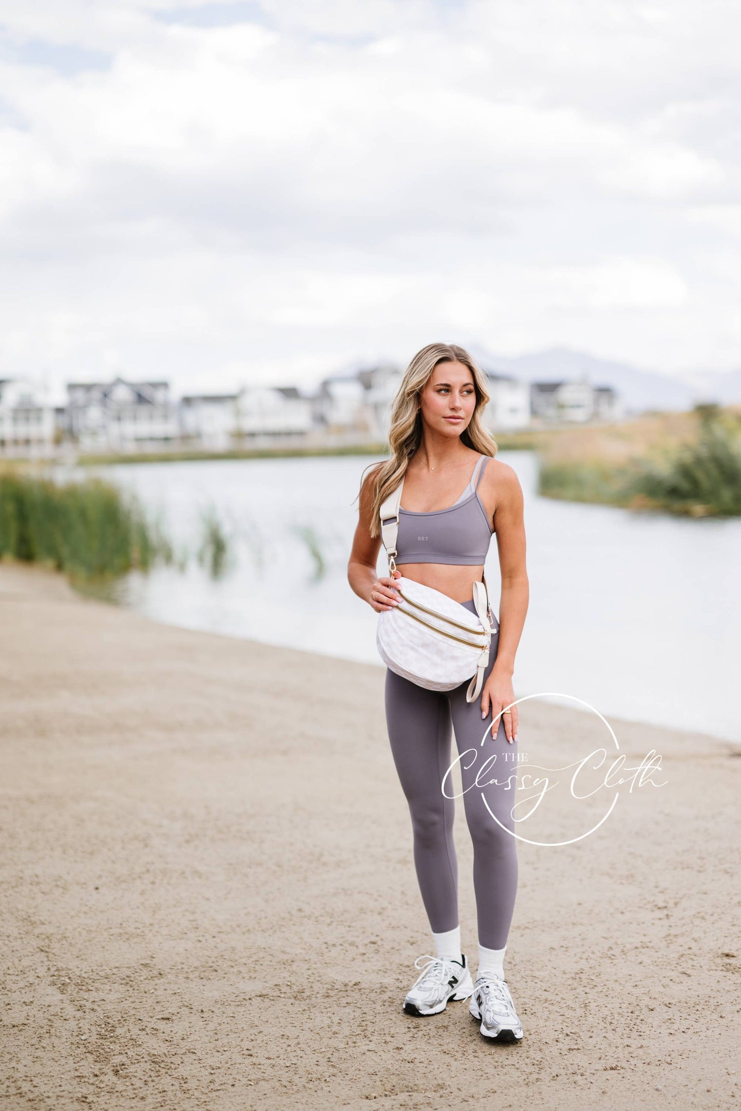 Farah Fanny Bum Bag - Beige Checkered RTS