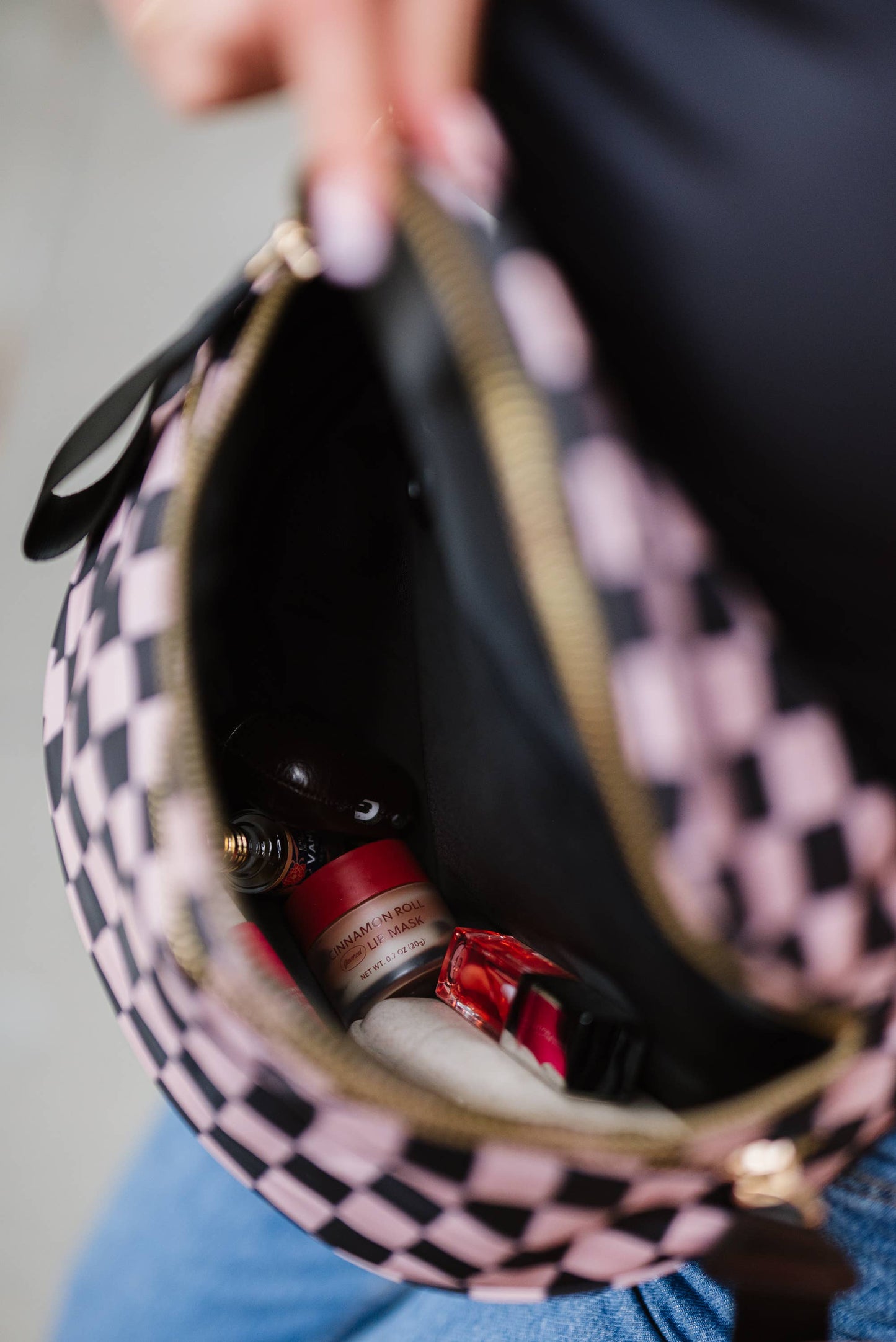 Farah Fanny Bum Bag - Tan Checkered