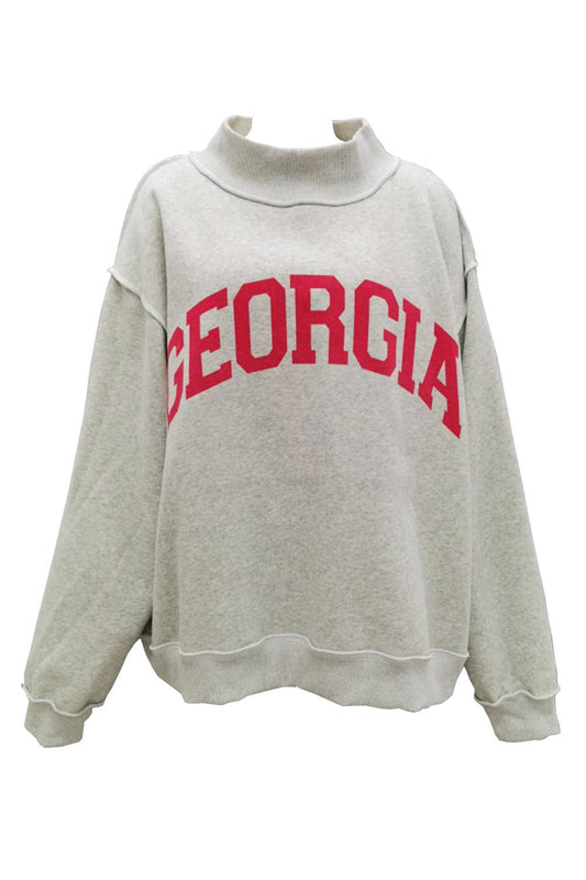 GEORGIA  Reversible Mockneck Sweatshirt