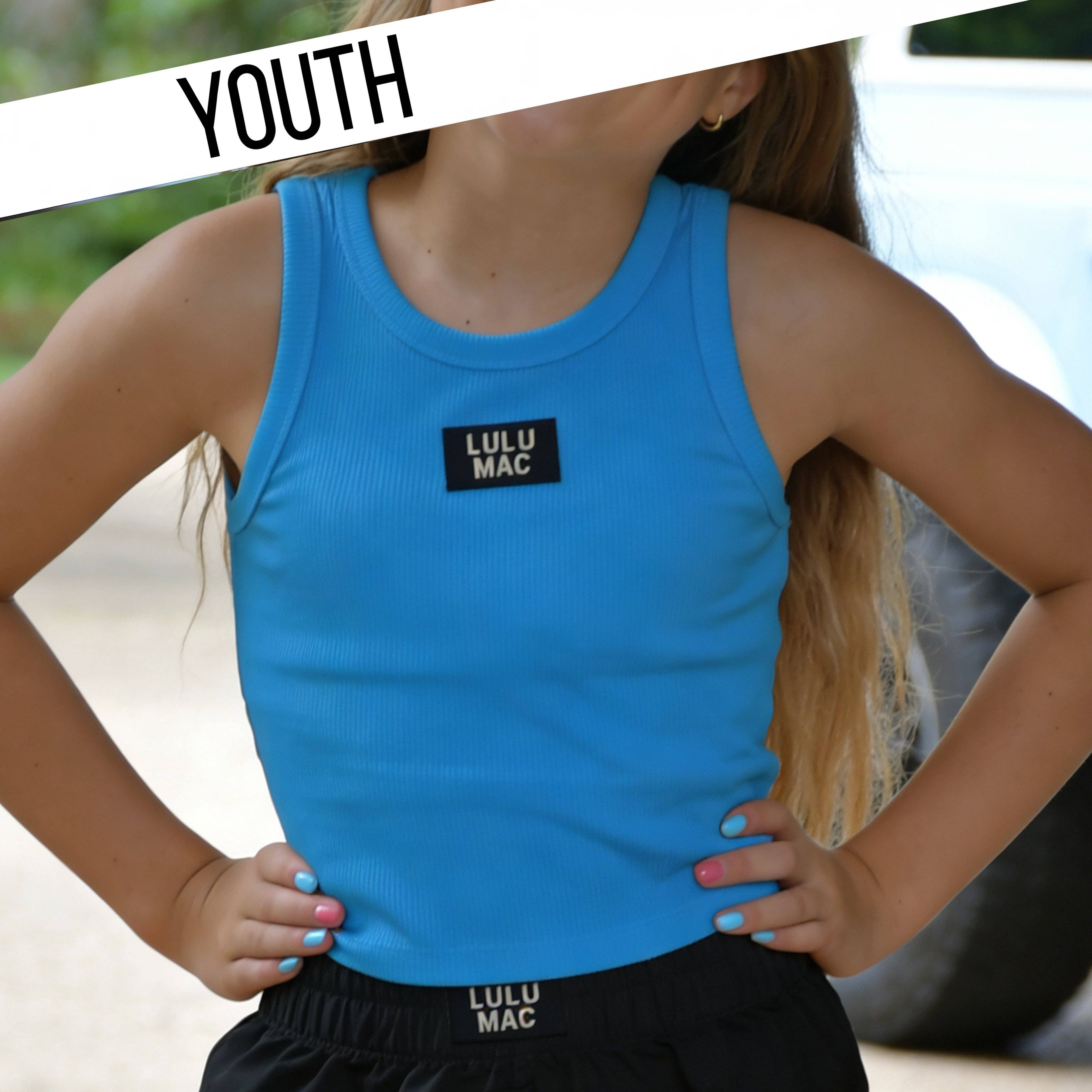 LULU MAC YOUTH SOLID TANK: TEAL