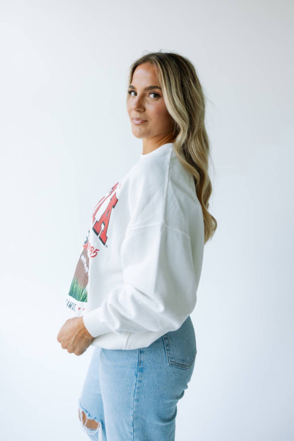 Georgia Malone Multimedia OS Fleece Crew