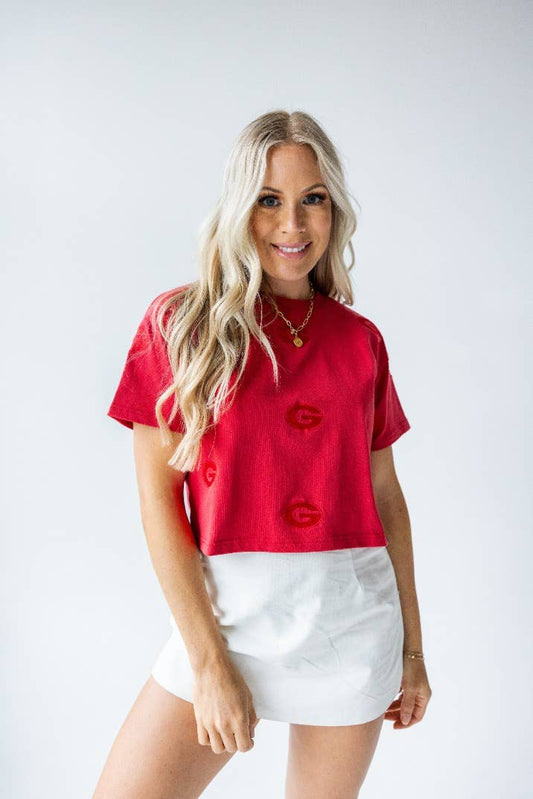 Georgia Ritter Repeat Heavyweight Crop Tee: