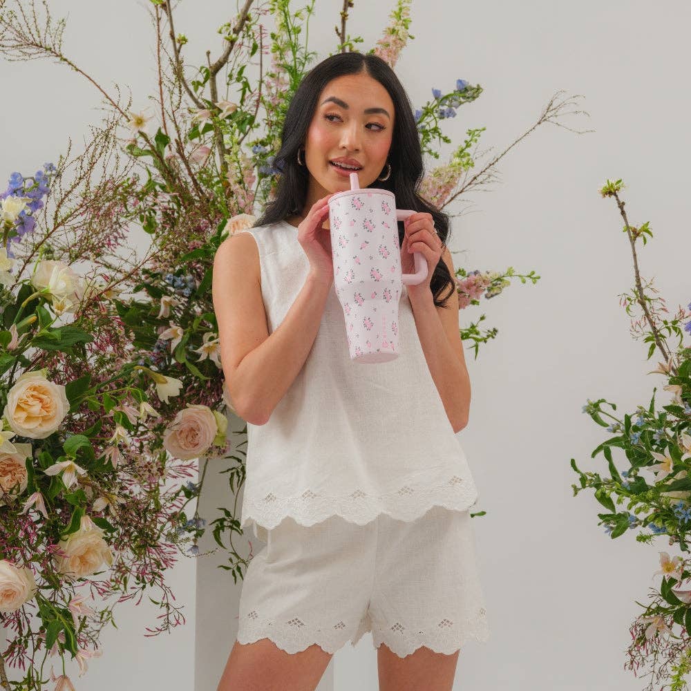 Wildrose HydroJug 40 oz Traveler Tumbler: Wildrose