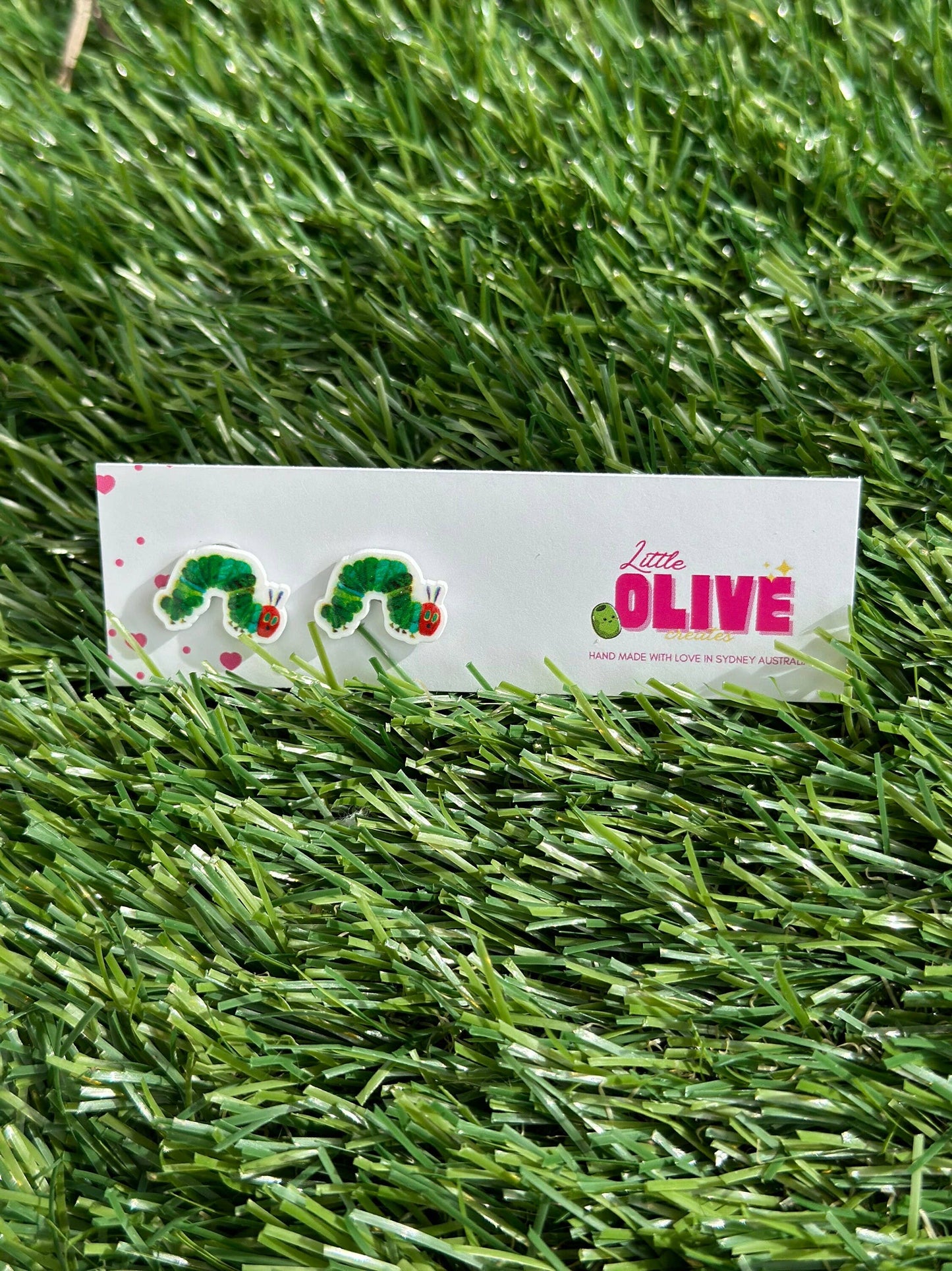 The Hungry Caterpillar Teacher Book Week Earrings: Dangle