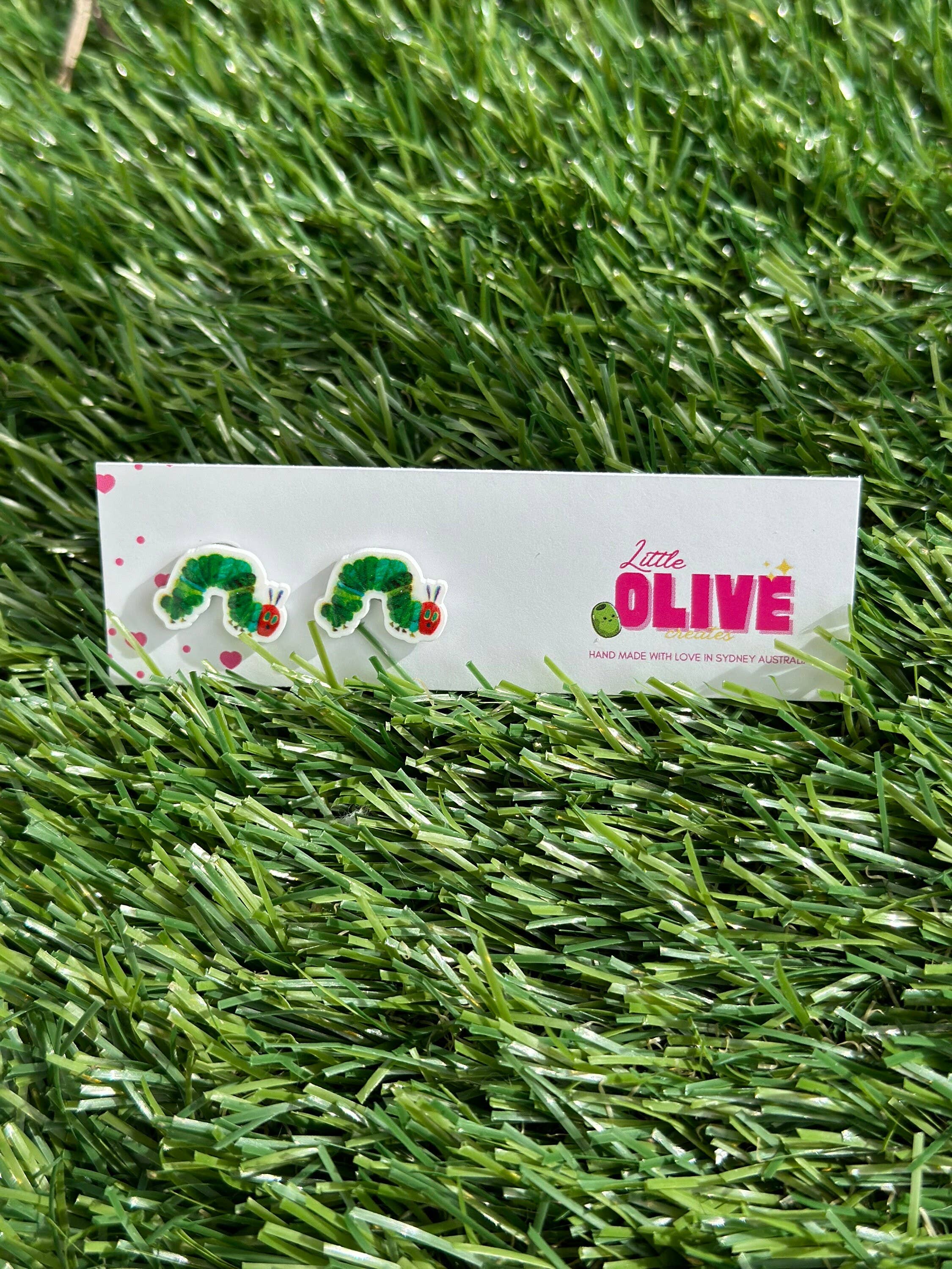 The Hungry Caterpillar Teacher Book Week Earrings: Dangle