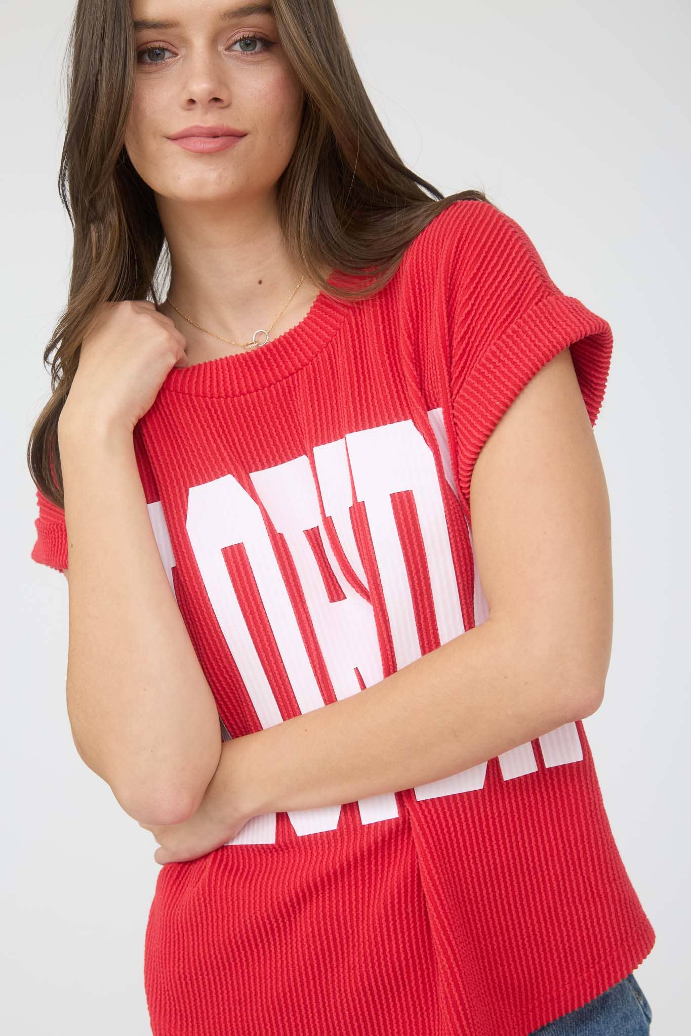 FLORIDA SHORT SLEEVE SWEATER KNIT TEE