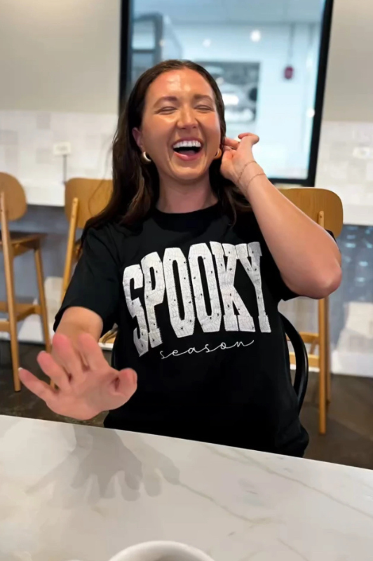 Halloween Spooky Season Short Sleeve: Large