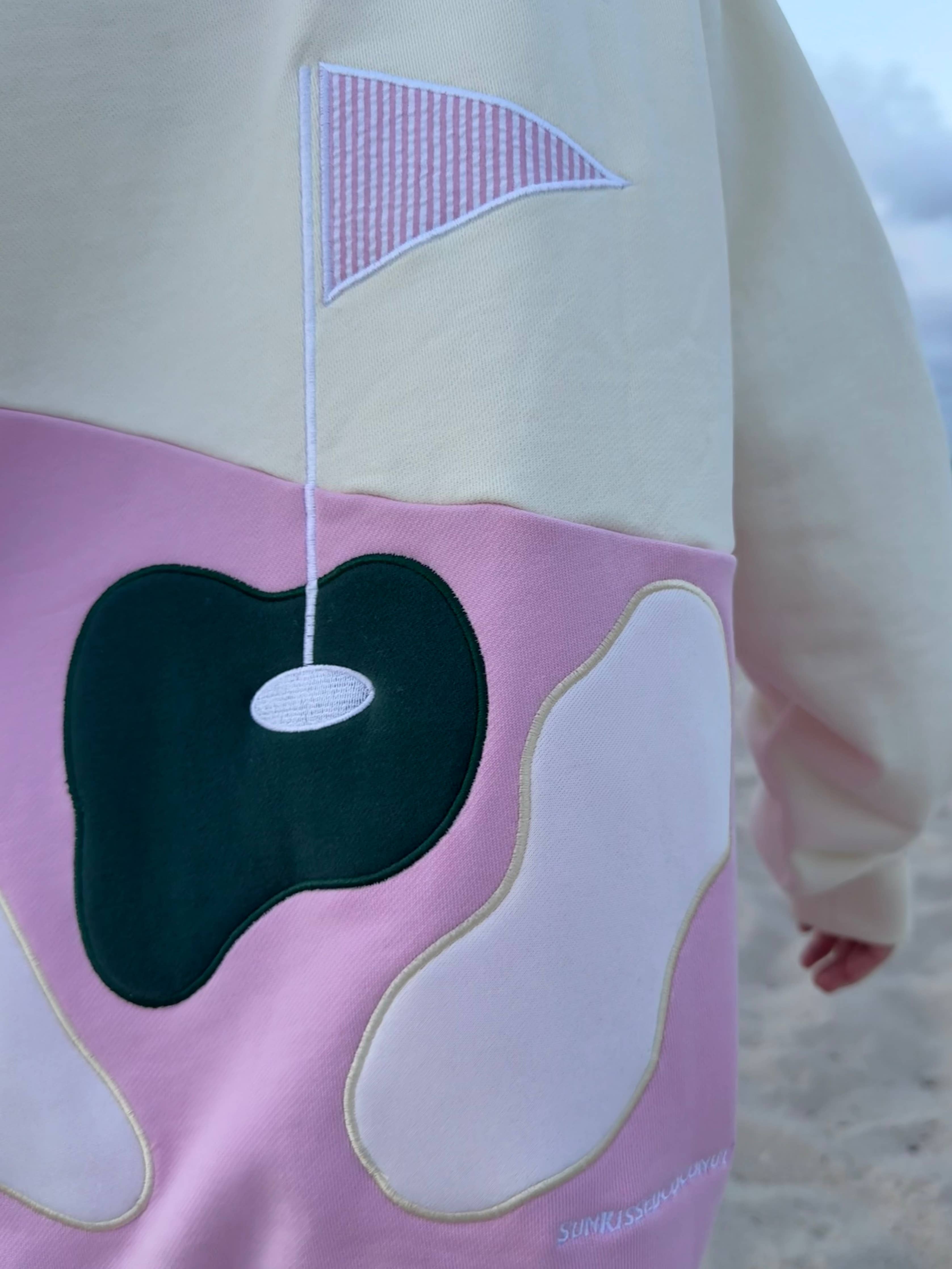 Golfing On The Green Mockneck Sweatshirt