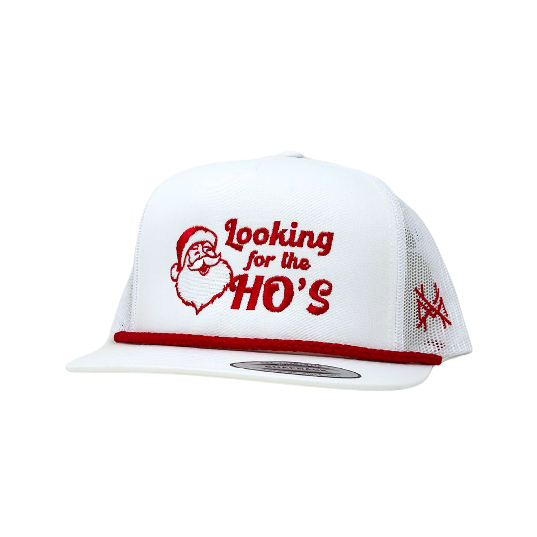 MHC Looking For The Hoe's Trucker Hat: 6006 White/ Red Rope Yupoong