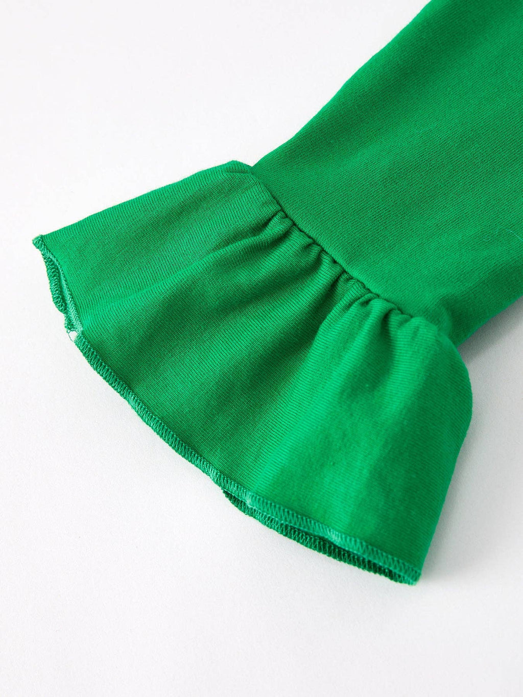 St. Patrick's Day Smocking 4-leaf Clover Plaid Bow Embroidered Set