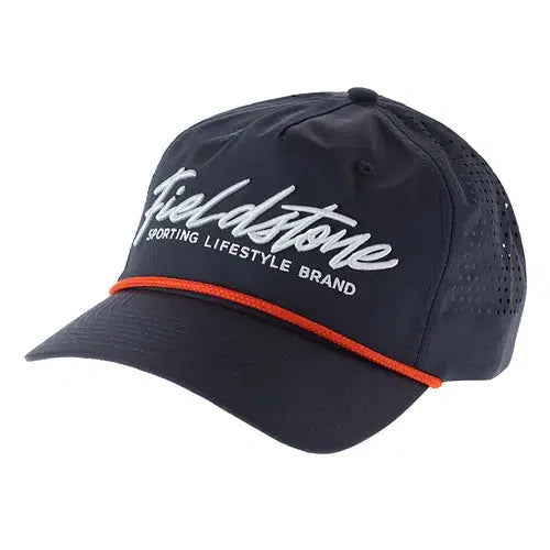 Fieldstone Navy Hydro 3D Puff Script Logo Hat