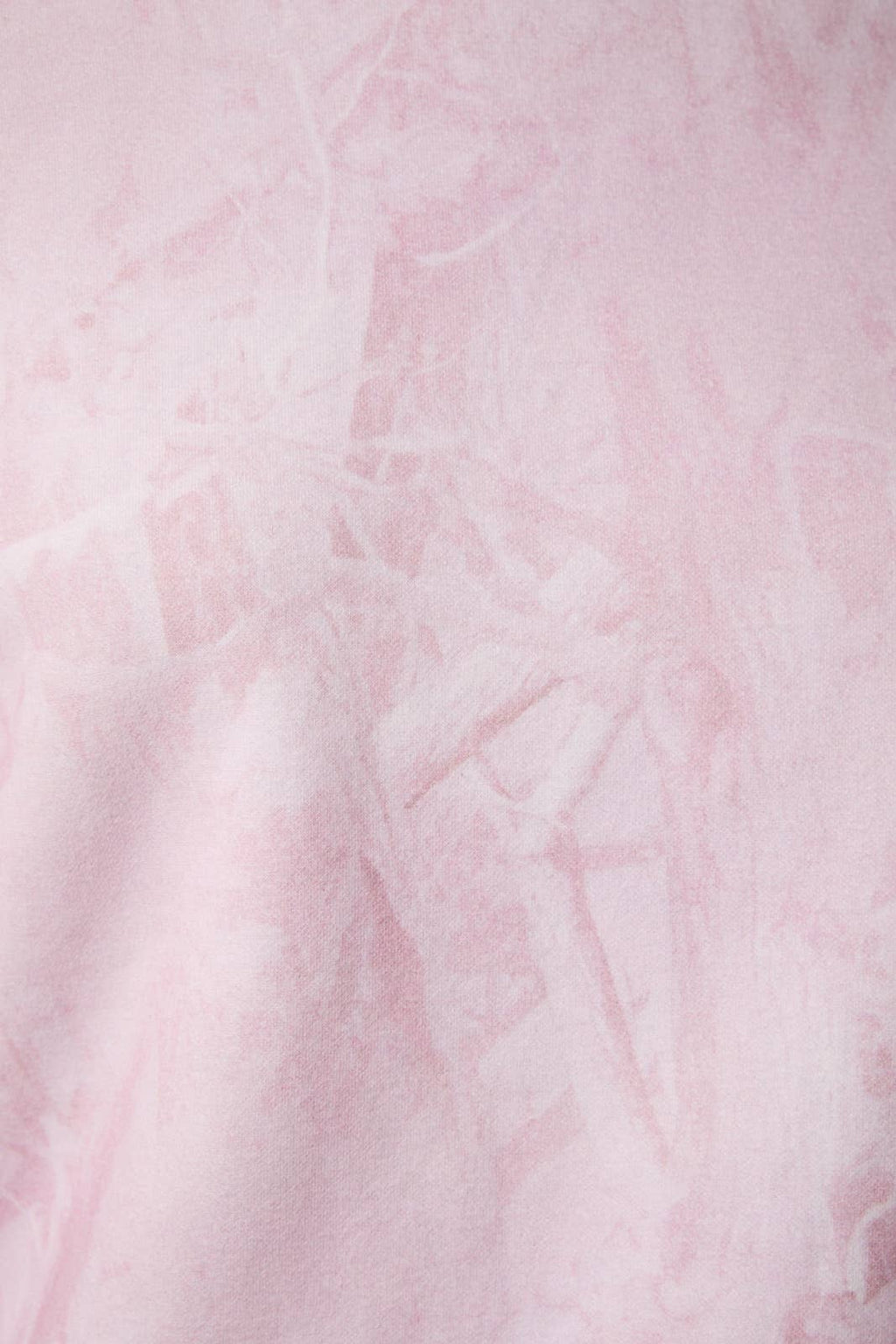 CREW NECK TREE CAMO PRINTED SIDE STRIPE DETAIL SWEATSHIRT: LT PINK CAMO