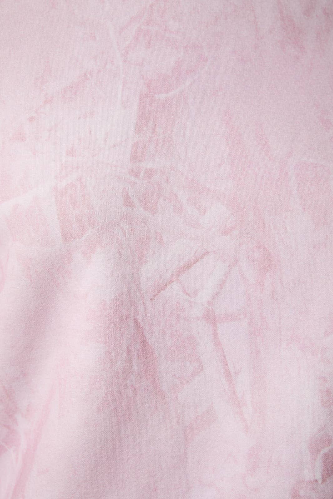 CREW NECK TREE CAMO PRINTED SIDE STRIPE DETAIL SWEATSHIRT: LT PINK CAMO