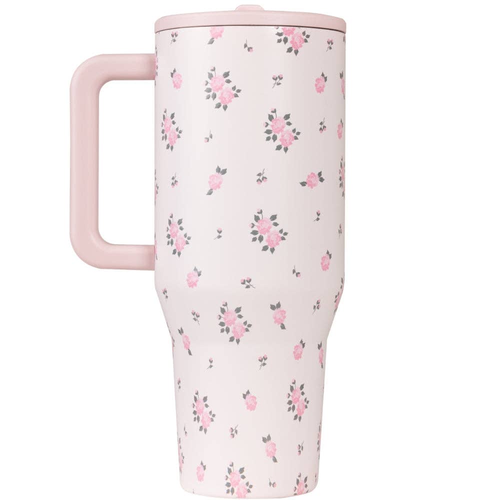 Wildrose HydroJug 40 oz Traveler Tumbler: Wildrose