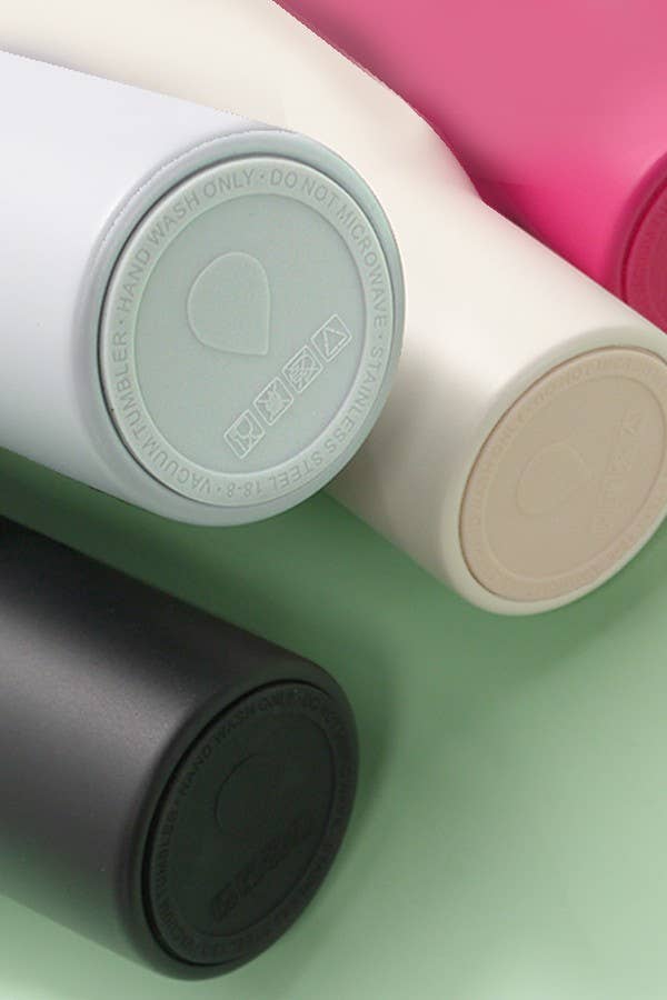 40oz SPILL FREE STAINLESS STEEL VACUUM TUMBLER -  FUCHSIA