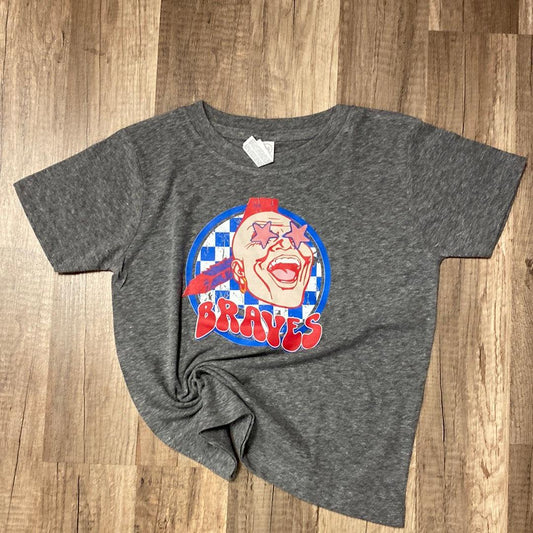 Braves Chief Checkered Circle Youth Tee