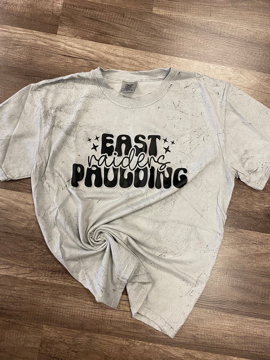 Retro Cursive East Paulding Raiders colorblast tee