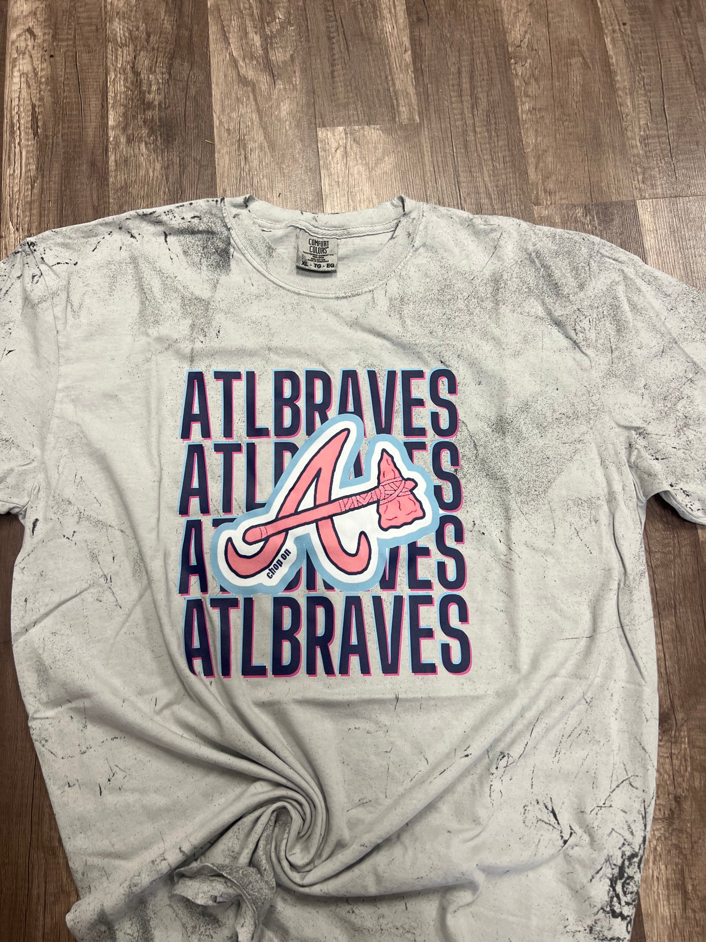 Atlanta Braves Retro Stacked Tee