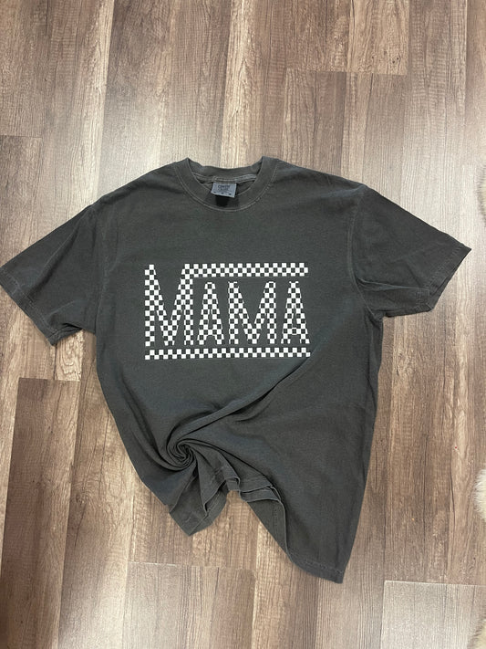 Mama Checkered CC tee