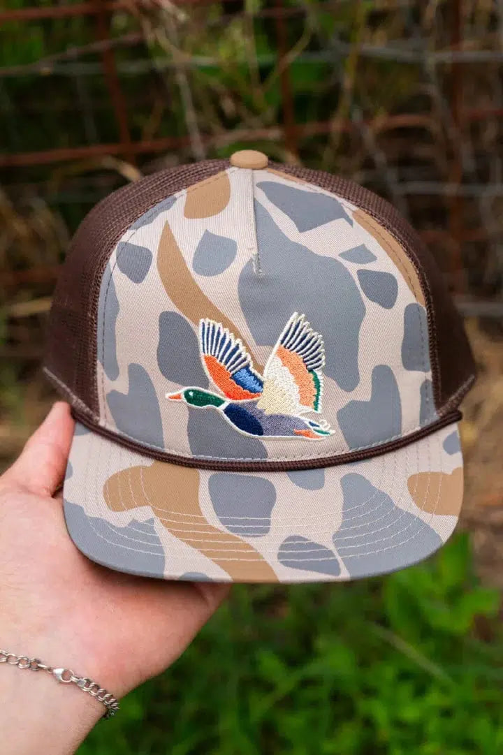 Youth - Retro Camo Duck Hat - Burlebo